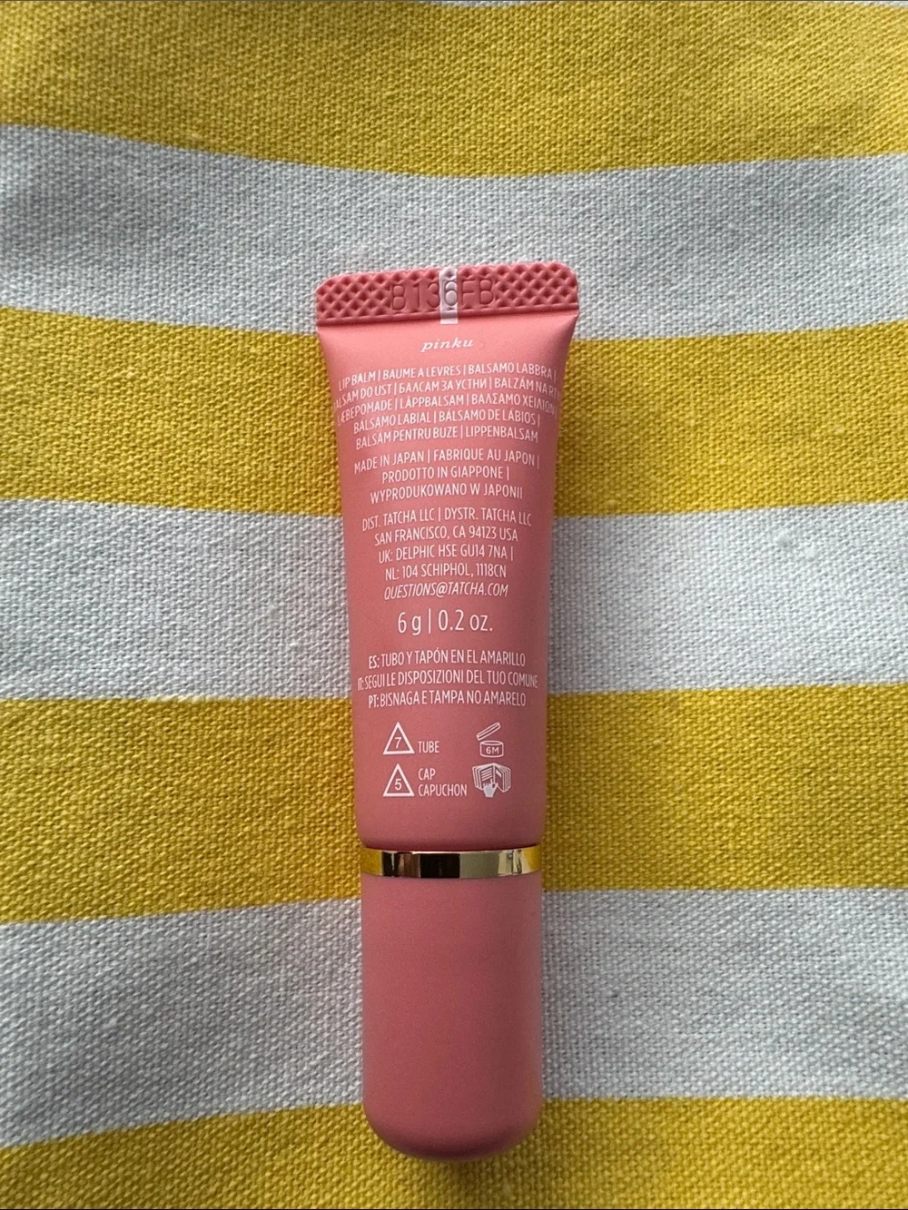 Tatcha the melting lip balm, pinku (pink)